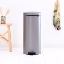 Brabantia Pedal Bin newIcon Round Platinum