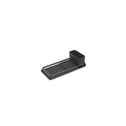 Brabantia Compact Dish Drying Rack with Draining Tray, Dark Grey