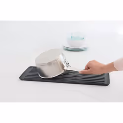 Brabantia Compact Dish Drying Rack with Draining Tray, Dark Grey - Additional view 4