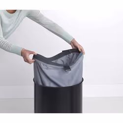 Brabantia Laundry Bin, Black, 60L