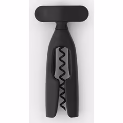 Brabantia Tasty+ Corkscrew, Self pulling corkscrew, Anthracite, Plastic, China, 80 mm, 34 mm