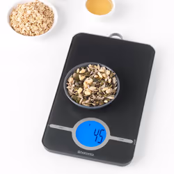 Brabantia Tasty+ Black Countertop Square Electronic kitchen scale