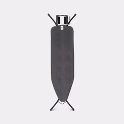 Brabantia Ironing Board B, Sleeve ironing board, Cotton, Steam iron, Black, Monochromatic, 1240 x 380 mm