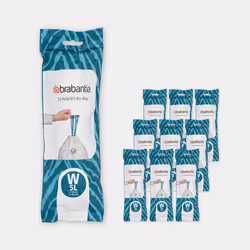 Brabantia 137884, 5 L, White, Plastic, China, 340 mm, 295 mm