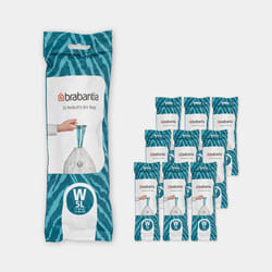 Brabantia 137884 trash bag 5 L White 20 pc(s)