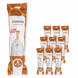 Brabantia PerfectFit Trash Bags (Size X26-32 gal) Thick Plastic Trash