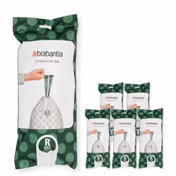 138584 PerfectFit Bin Liners Multipack (Size R/36 Litre) Thick Plastic Trash Bags with Tie Tape Drawstring Handles (120 Bags) ...