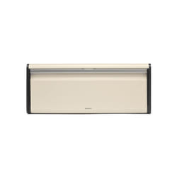 - Fall Front Bread Bin - Canister for 2 Loaves of Bread - Extra Storage Space due to Flat Top - Keeps Content Fresh - Kitchen Storage Box - Steel -