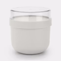 Brabantia Make & Take, Lunch container, Adult, Light grey, Plastic, Monochromatic, Round
