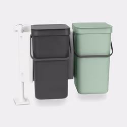 Brabantia Sort & Go Rectangular Plastic Green, Grey