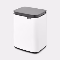 Brabantia Bo Waste Bin 4 L Rectangular Steel Black, White