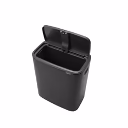 Brabantia Bo Touch Bin 60 L Rectangular Plastic Black