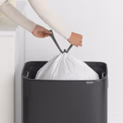 Brabantia Bo Touch Bin 60 L Rectangular Plastic Black - Additional view 8