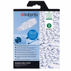 Brabantia 135x45 Beschuimd 2mm, Ironing board top cover, White, Blue, Image, 450 mm, 1350 mm, 1 pc(s)