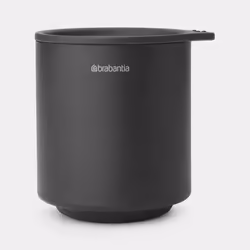 Brabantia MindSet Storage Pot, Storage bucket, Grey, Round, Metal, Monochromatic, Indoor