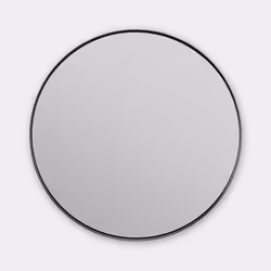 Brabantia MindSet Bathroom Mirror, Round, Frame, Grey