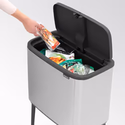 Brabantia 315848 trash can 36 L Rectangular Steel Stainless steel - Additional view 8