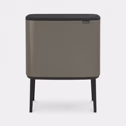 Brabantia Bo Touch Bin, 34 L, Rectangular, Platinum, Plastic, 540 mm, 312 mm