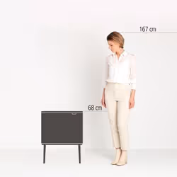 Brabantia Bo Touch Bin 34 L Rectangular Platinum