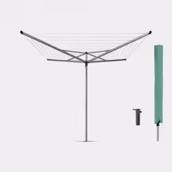Brabantia Rotary Essential, Top spinner dryer, Grey, Metallic, 40 m, 40 kg, 3.5 cm, 11 mm