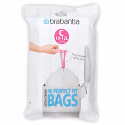 Brabantia 361982 Distributeur de Sacs Poubelles Poignées Coulissantes 12 L Blanc