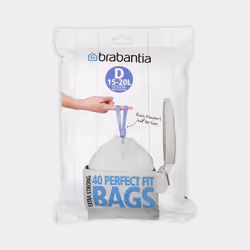 Brabantia PerfectFit, 20 L, White, Plastic, China, 545 mm, 435 mm