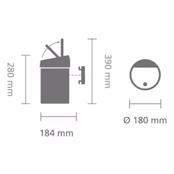 Brabantia Touch Bin, 3 L - Black - Additional view 9