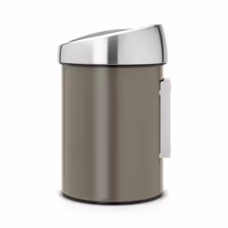 Brabantia 364464 trash can 3 L Round Plastic, Stainless steel Metallic, Platinum - Additional view 2