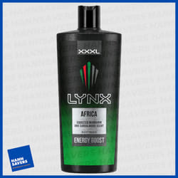 XXXL Lynx Africa Energy Boost Bodywash 700ml