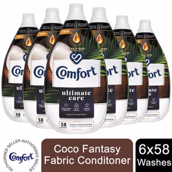 6xof870ml Comfort Liquid Fabric Conditioner 58W - Coco Fantasy