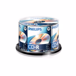 Philips CD-R CR7D5NB50/00, 52x, CD-R, 700 MB, 50 pc(s)