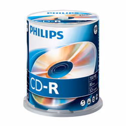 Philips CD-R CR7D5NB00/00, 52x, CD-R, 700 MB, 100 pc(s)