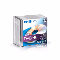 Philips DVD-R DM4S6S10F/00, DVD-R, 4.7 GB