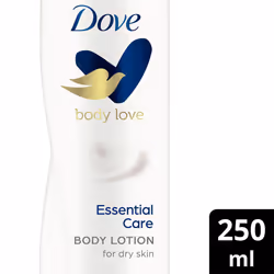 Dove Essential Nourishment Body Lotion Deep Care For Dry Skin 3x250ml