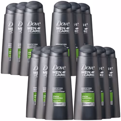 12x 400ml Dove Men+Care Fresh Clean Shampoo