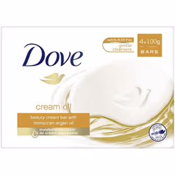 Dove Cream Oil Beauty Cream Bar 4 x 100 g