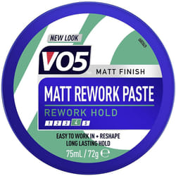 VO5 Matt Rework Matt Finish Hair Paste for Dry and Damp Hair 75 ml
