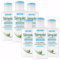 Simple Water Boost Cleansing Micellar Water, 6 pack of 200ml