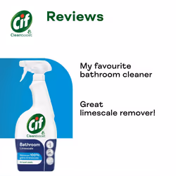 6x700ml Cif Cleanboost Bathroom Spray Removes Limescale