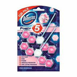 Domestos Power5 Pink Magnolia Toilet Rimblock - Buy 1