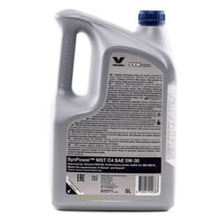 Valvoline Synpower MST C4 5W-30 5l Engine oil 872771 RENAULT: Trafic 3, MASTER 3 Kasten, Clio 4, MERCEDES-BENZ: A-Class, Vito Van, B-Class