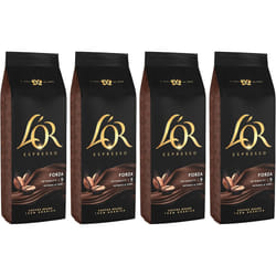 L'OR Espresso Forza Coffee Beans 500g Pack of 4