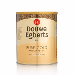 Douwe Egberts Pure Gold Instant Coffee 750g (Pack 6) - 4041022x6