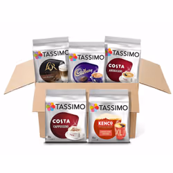 Tassimo Variety Box (Costa, Kenco, L'OR, Cadbury) - Pack of 5 (56 Servings)