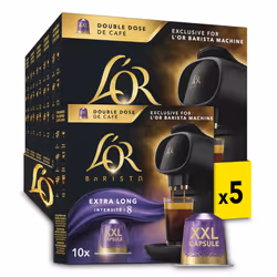 L'OR BARISTA Double Lungo Profondo XXL Aluminium Coffee Capsules (5 X 10 Pods) Intensity 8