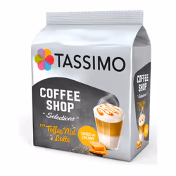 TASSIMO Toffee Nut Latte, Coffee pod, Caffe latte, T DISC, 8 cups, Multicolour, Tassimo