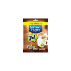 maxwell house 3 in 1 sachets Instant White Coffee + Sugar