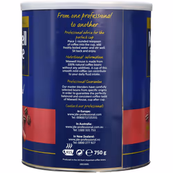 Maxwell House Mild Blend Instant Coffee Powder Tin 1 x 750g