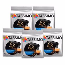 Tassimo L'Or Espresso Decaf Coffee Pods, Pack of 5, 80 Drinks