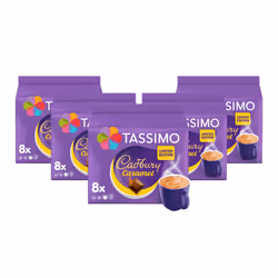 Cadbury Caramel Hot Chocolate Pods x8 (Pack of 5, Total 40 drinks)
